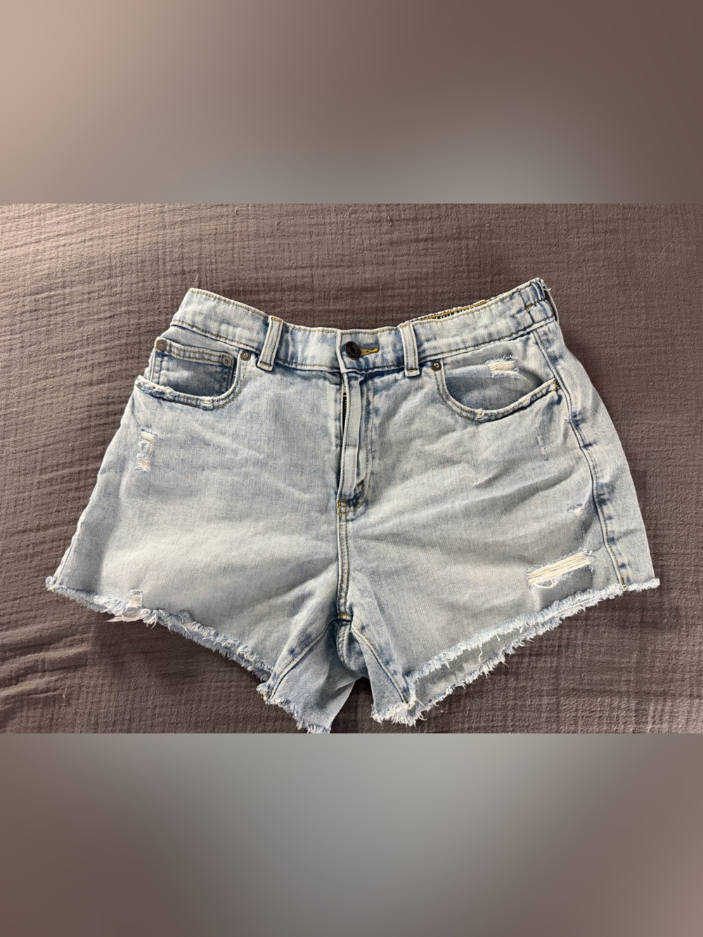 Aerie Daydream Denim Shorts Light Blue Medium